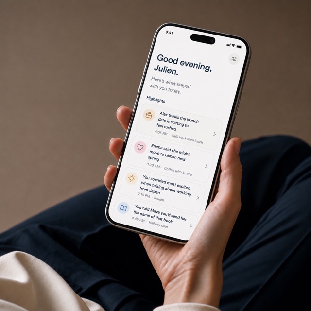 The Larkin app showing daily highlights