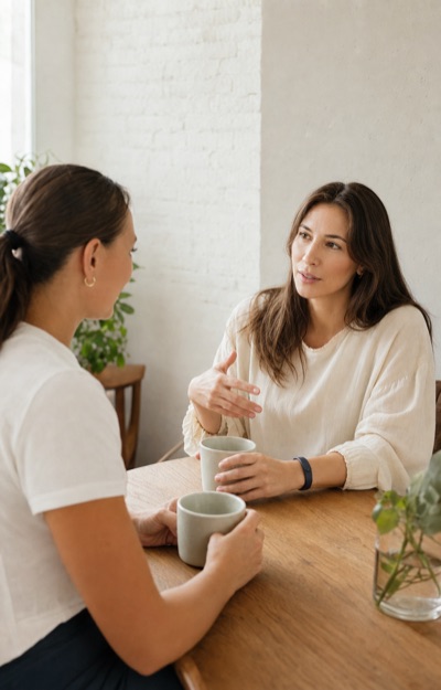 A conversation over coffee